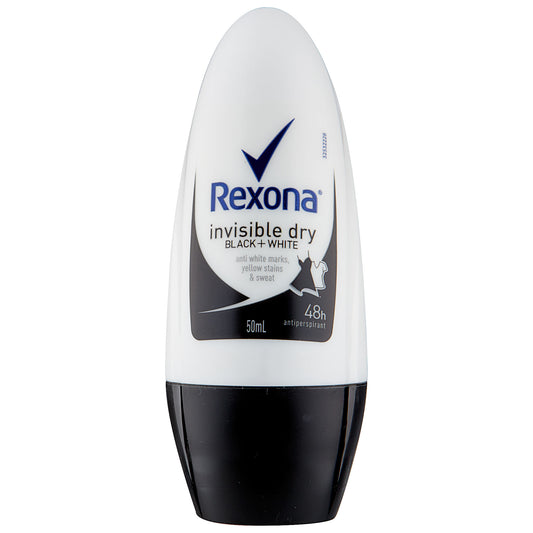 Rexona Women Roll On Invisible Black & White 50mL