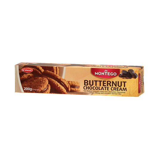 Montego Butternut Chocolate Cream Biscuits 200g