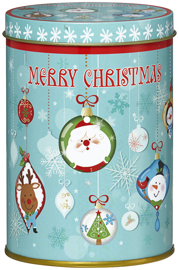 Christmas Round Tin With Hard Candy 60g