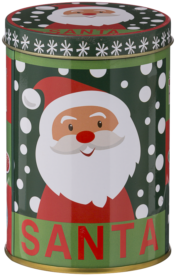 Christmas Round Tin With Hard Candy 60g