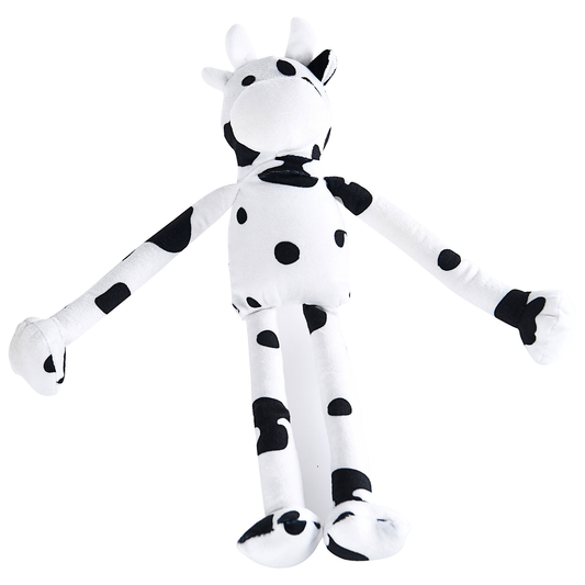 Pet Toy Plush Cow With Squeak 43cm