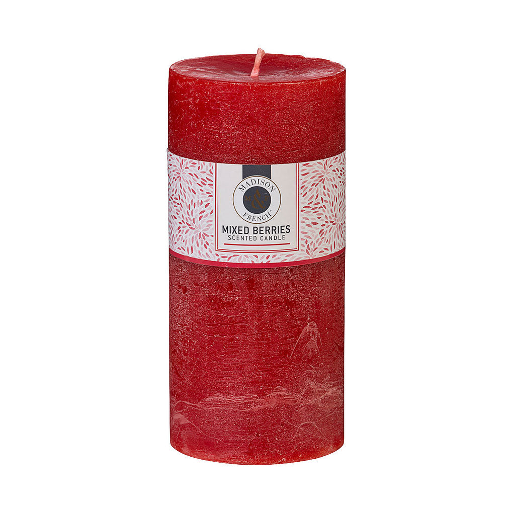 Berry Scented Pillar Candle 15cm