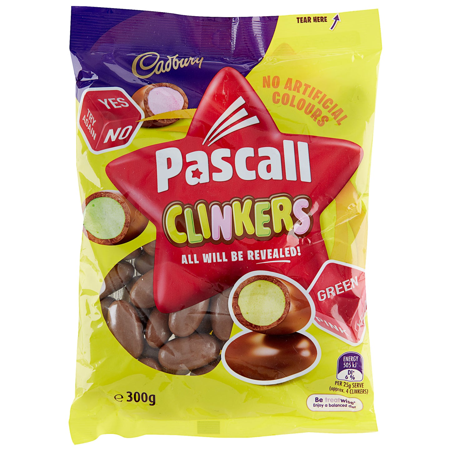 Cadbury Pascall Clinkers Lollies 300g