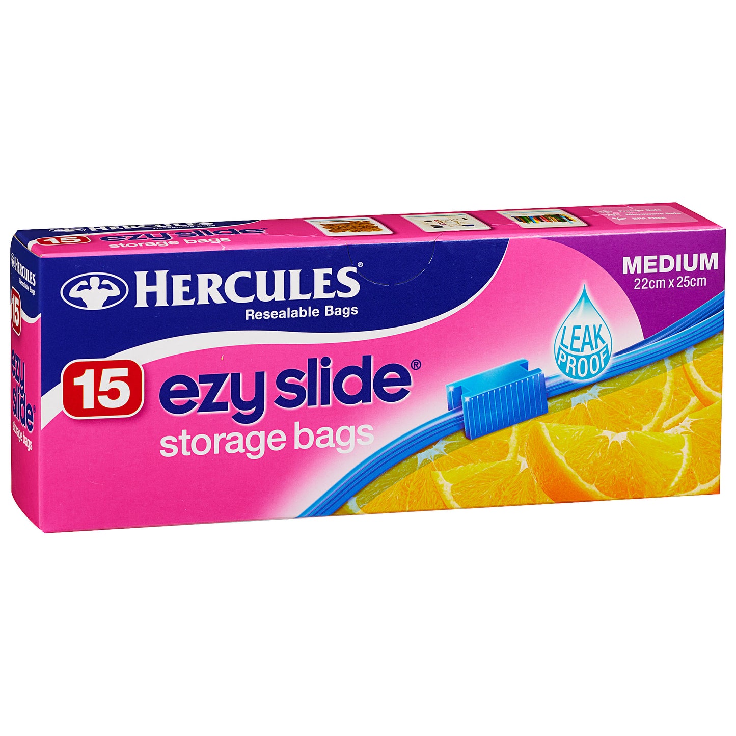 Hercules Ezy Slide Storage Bags Medium 15pk