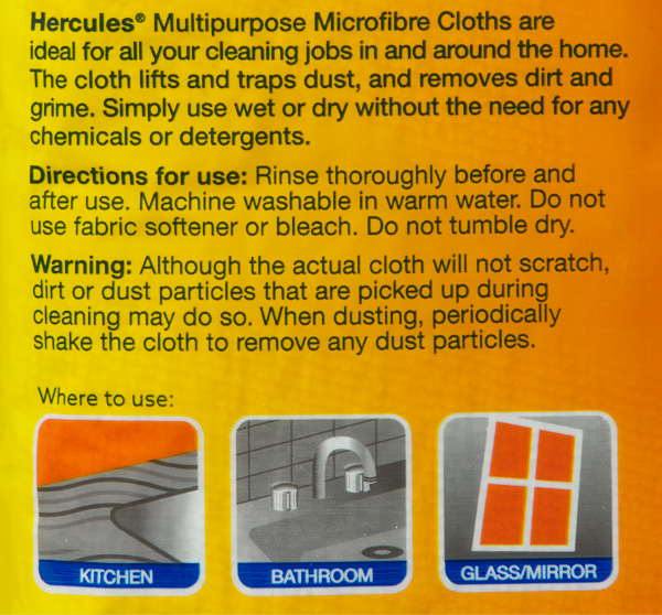 Hercules Multipurpose Cloths 10pk