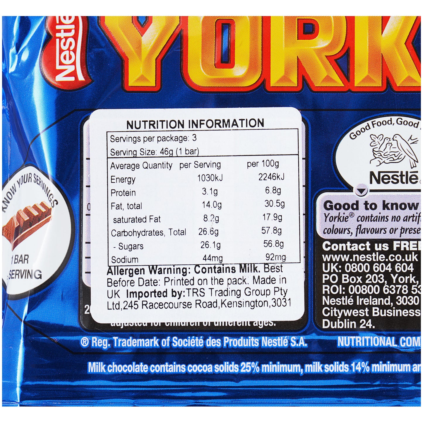 Nestle Original Yorkie 3pk 138g UK