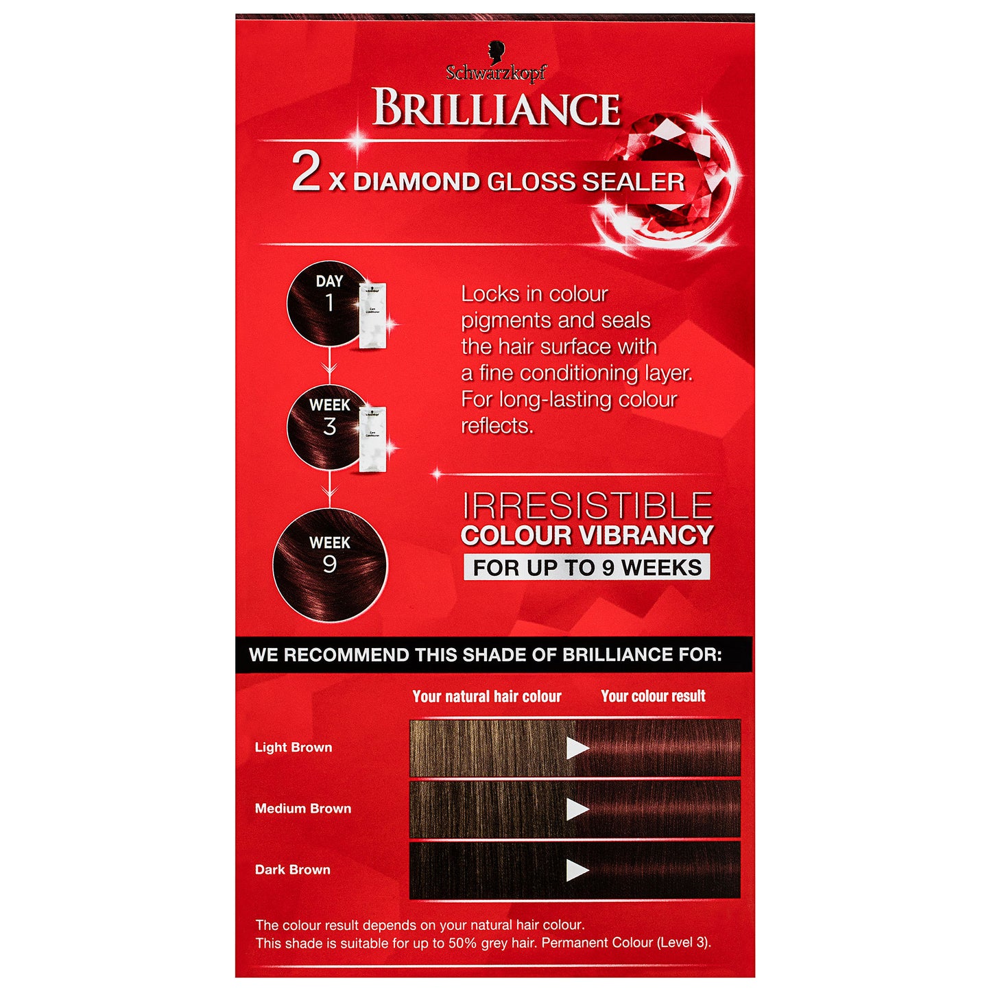 Schwarzkopf Brilliance 49 Dark Red Violet - Hair Colour