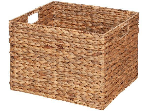 Water Hyacinth Basket Nat 40x35x28cm