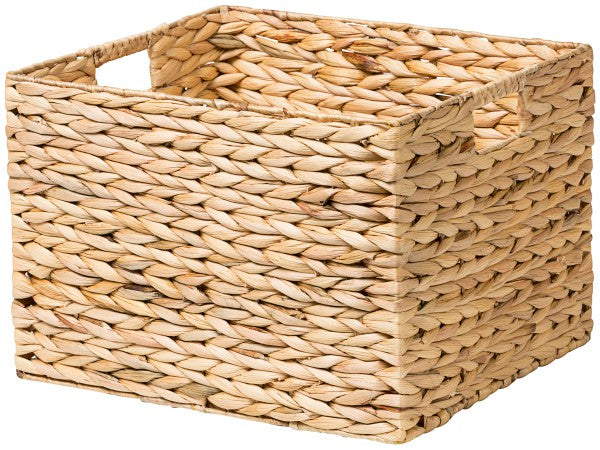 Water Hyacinth Basket Nat 40x35x28cm