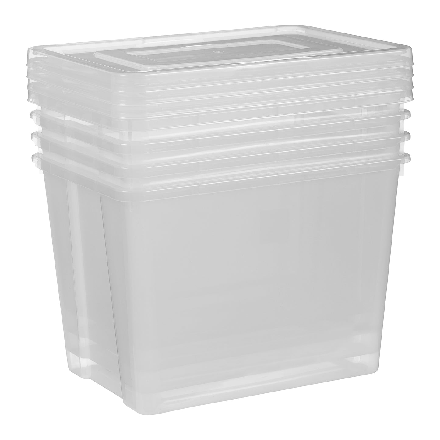 Store N Stack Multi-Purpose Clear Storage Box 20L 4pk