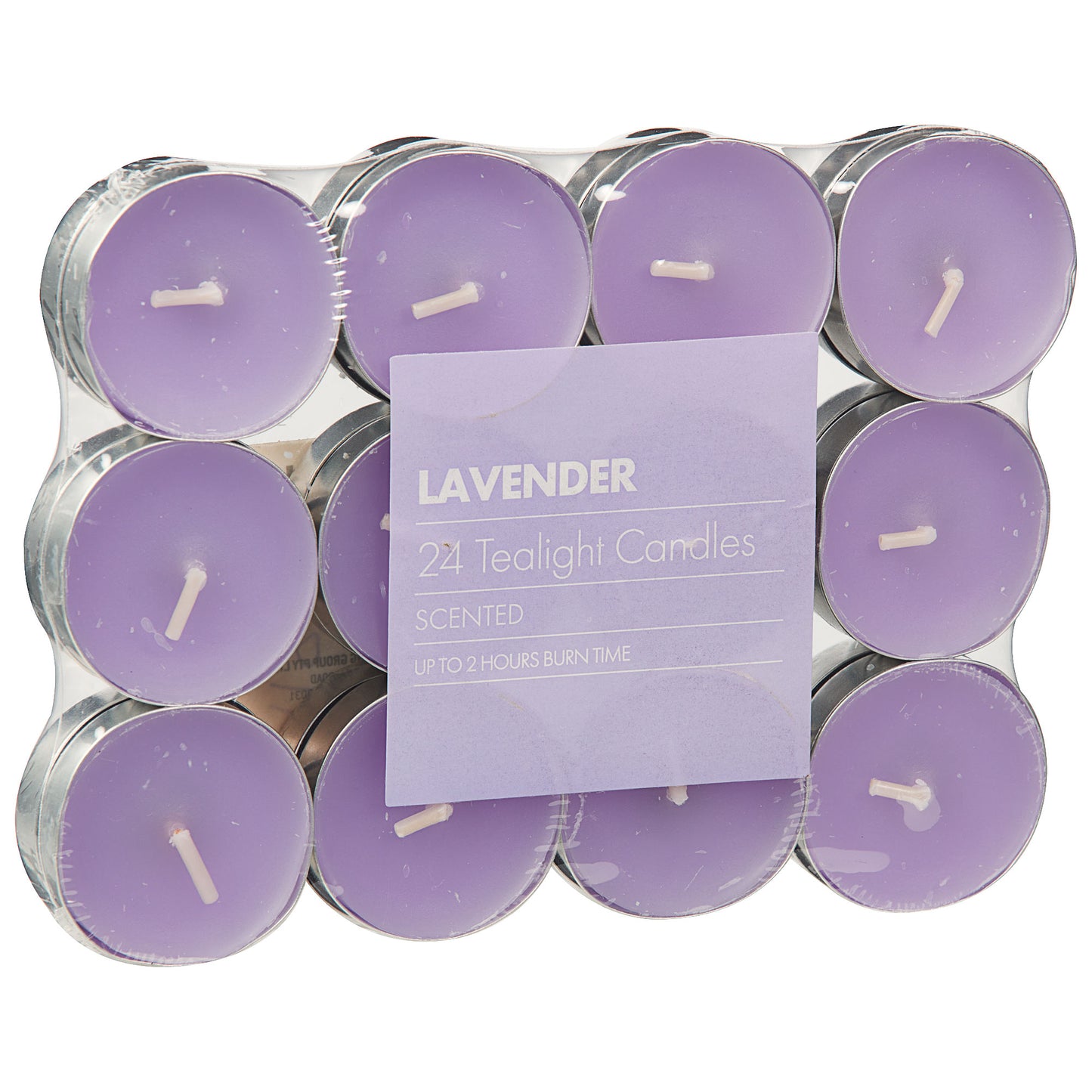 Tealight Candles Lavender 24pk