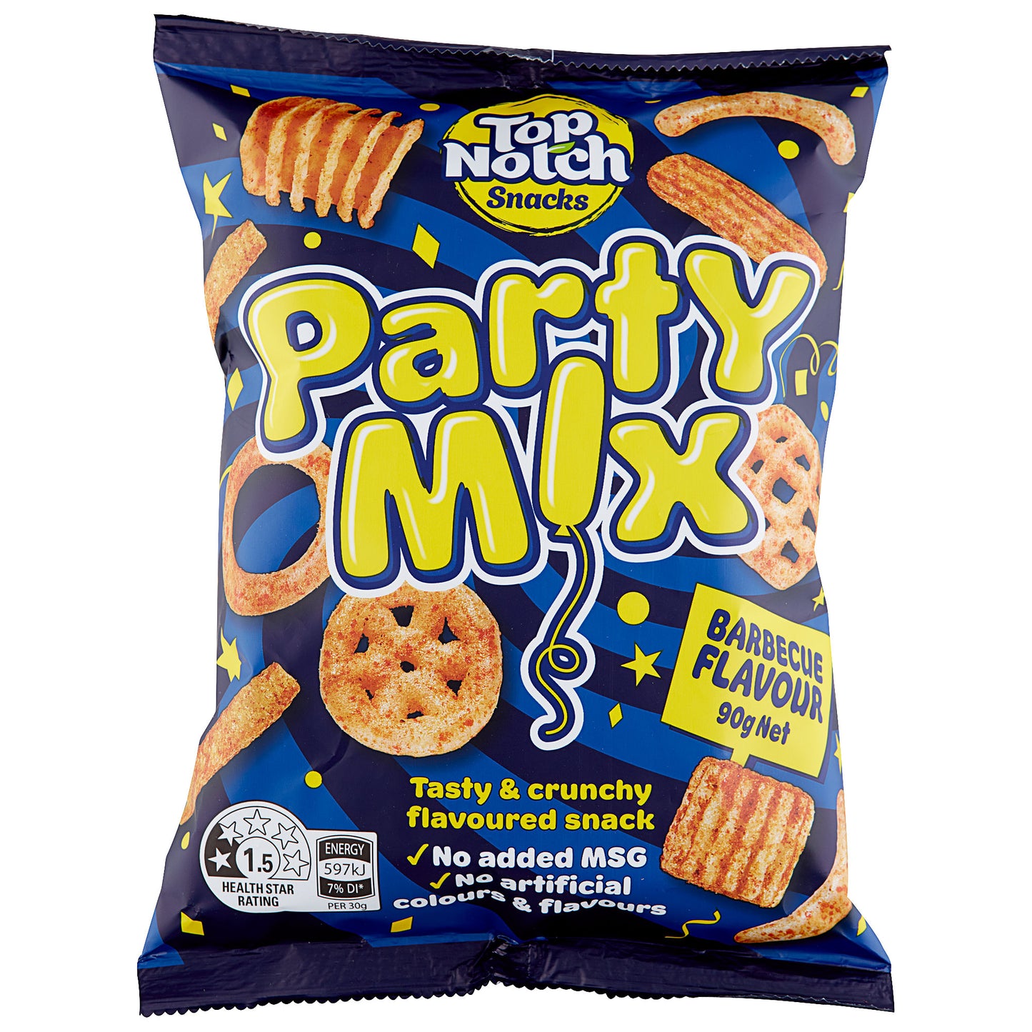 Top Notch Party Mix Bbq Snacks 90g