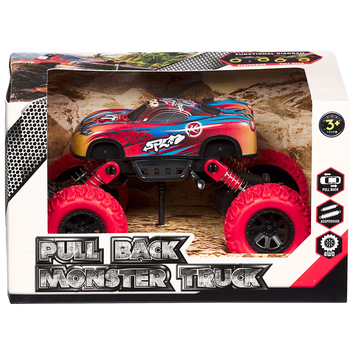 Pull-Back Monster Truck Toy