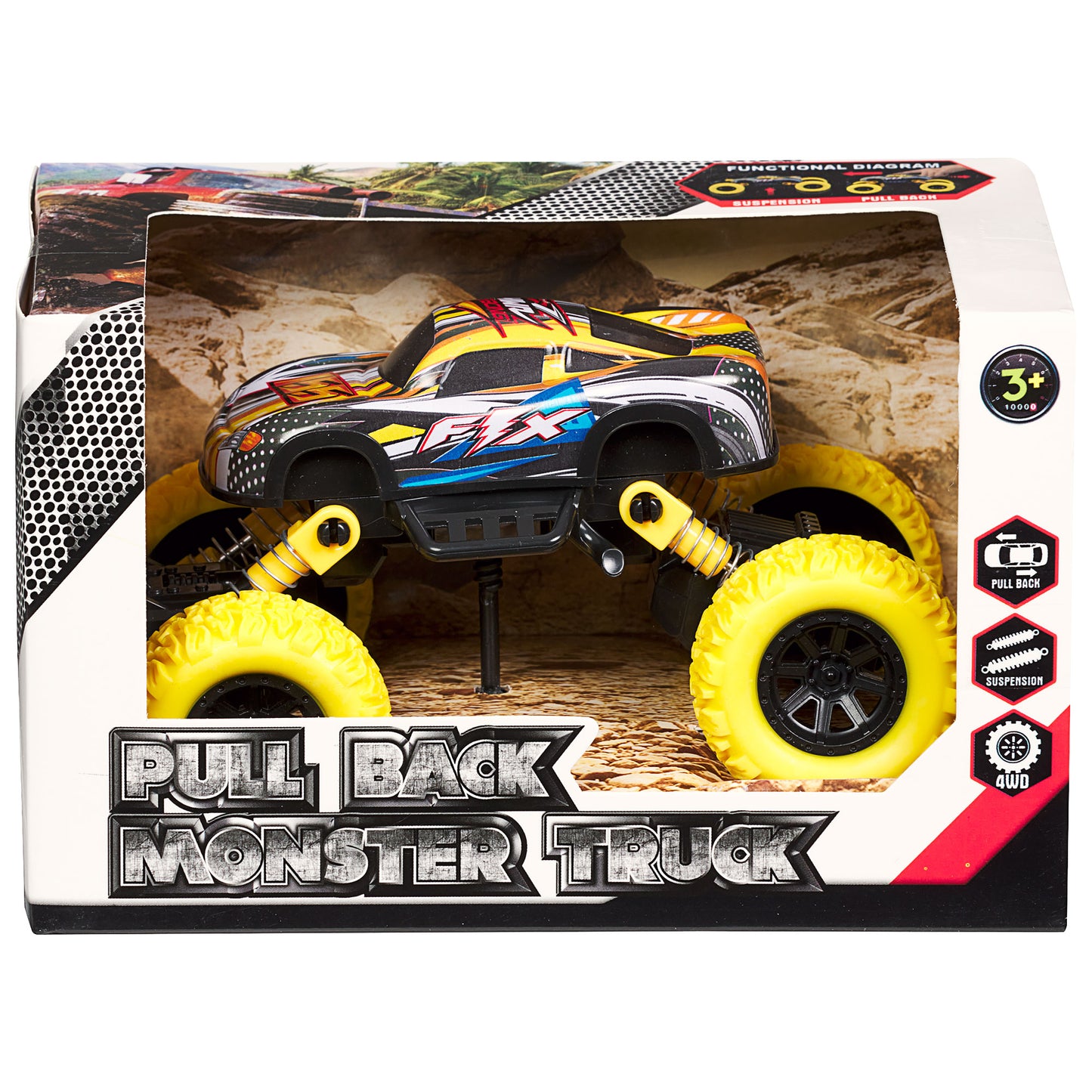 Pull-Back Monster Truck Toy