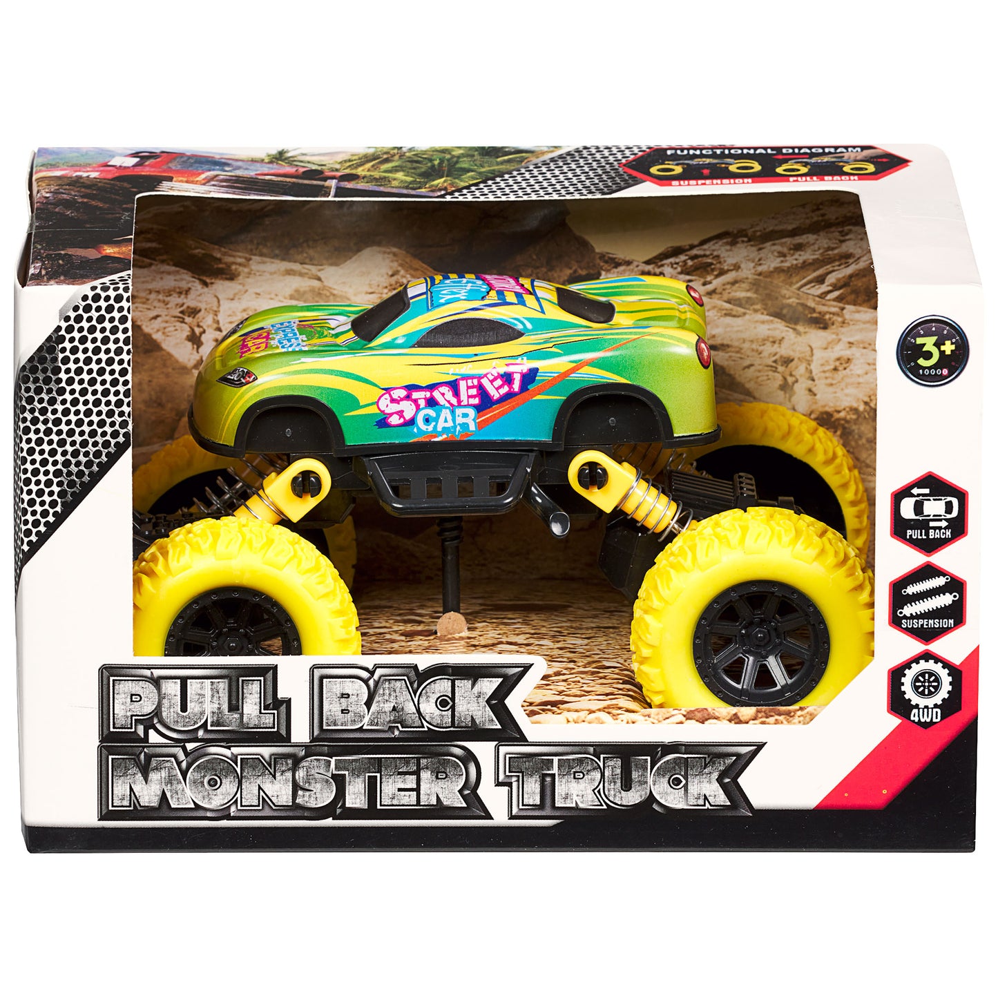 Pull-Back Monster Truck Toy