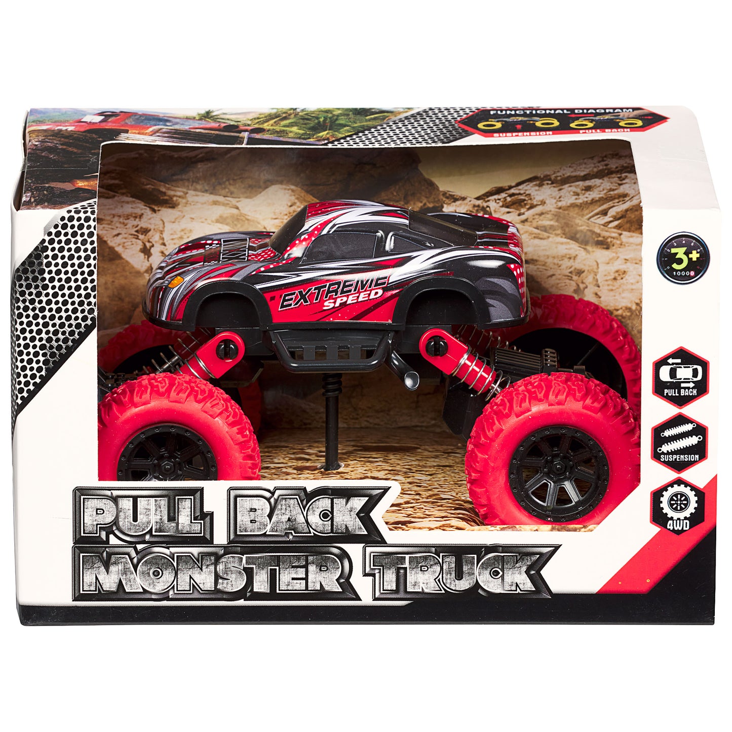 Pull-Back Monster Truck Toy