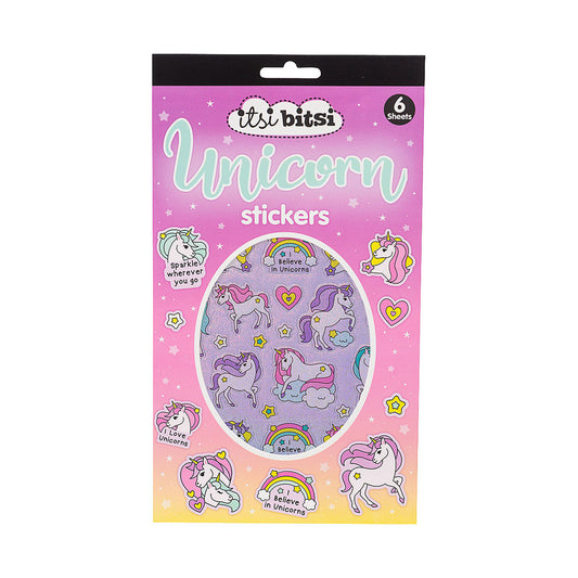 Itsi Bitsi Unicorn Stickies 6 Sheets