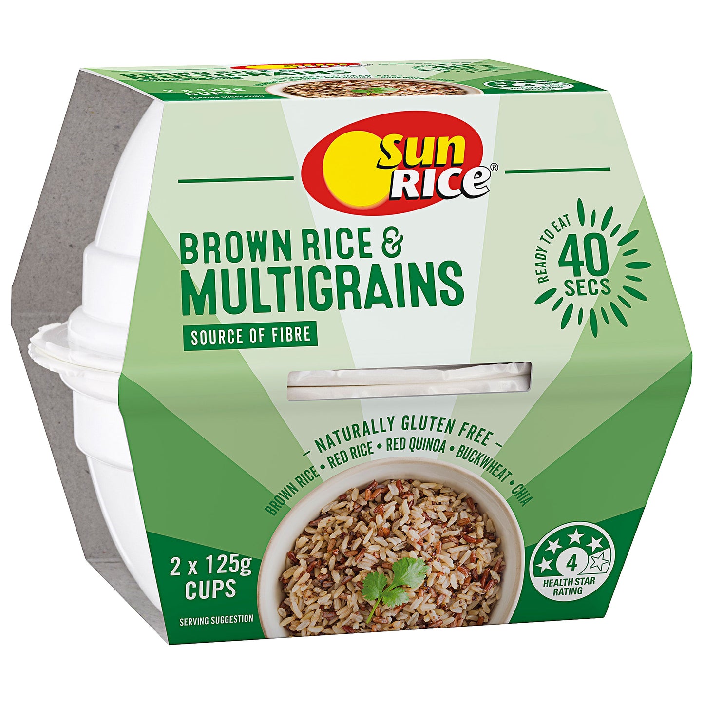 SunRice Brown Rice & Multigrain Cups 2x125g