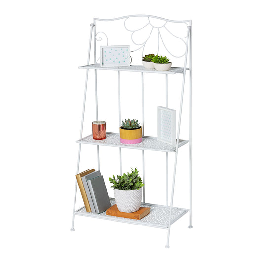 3 Tier Folding Metal Shelf