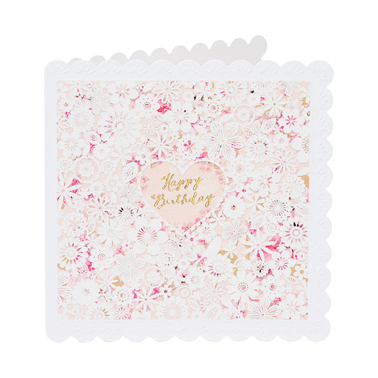 Traditional Birthday Card Flowers