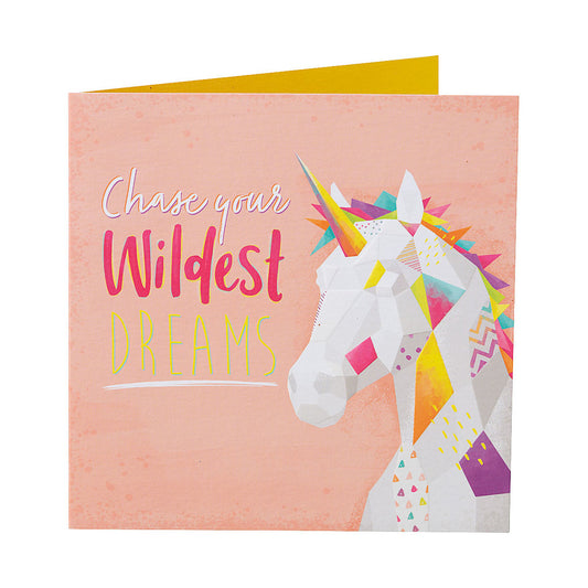 Contemporary Unicorn Birthday Card