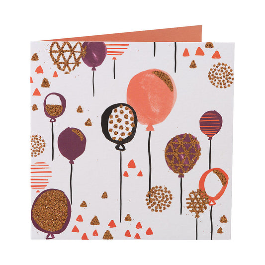 Contemporary Balloons Birthday Card