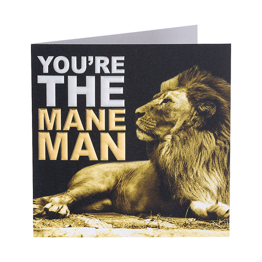 Traditional Lion Man Card