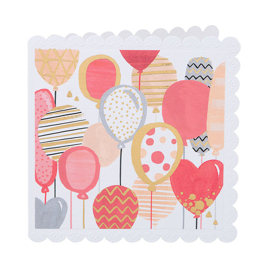 Traditional Birthday Card Balloons