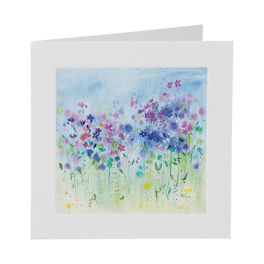 Contemporary Greeting Card Art Flowers