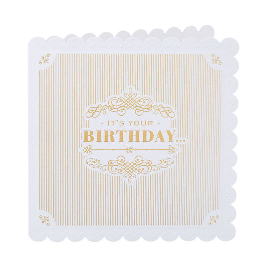 Traditional Stripes Birthday Card Her