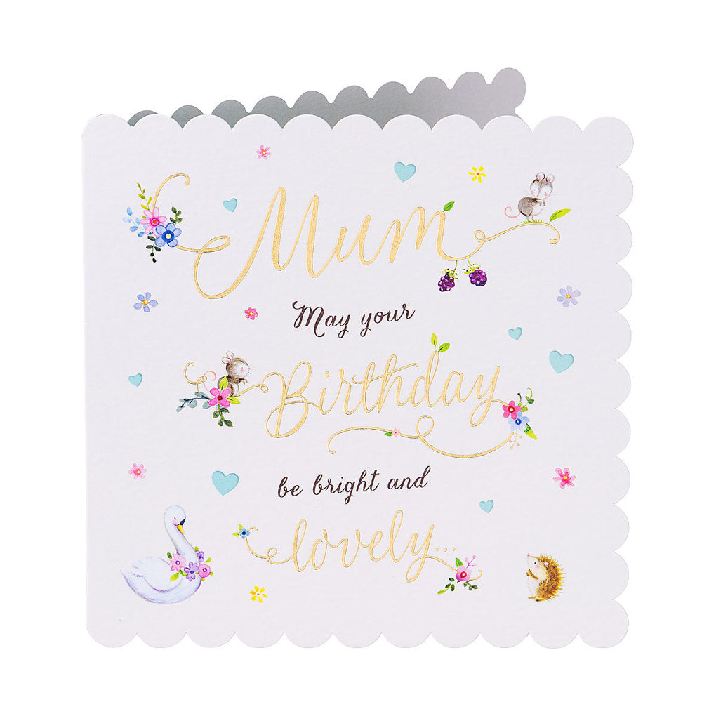 Cute Traditional Birthday Card For Mum