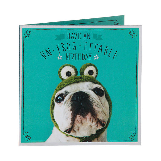 Cute Bulldog Birthday Card