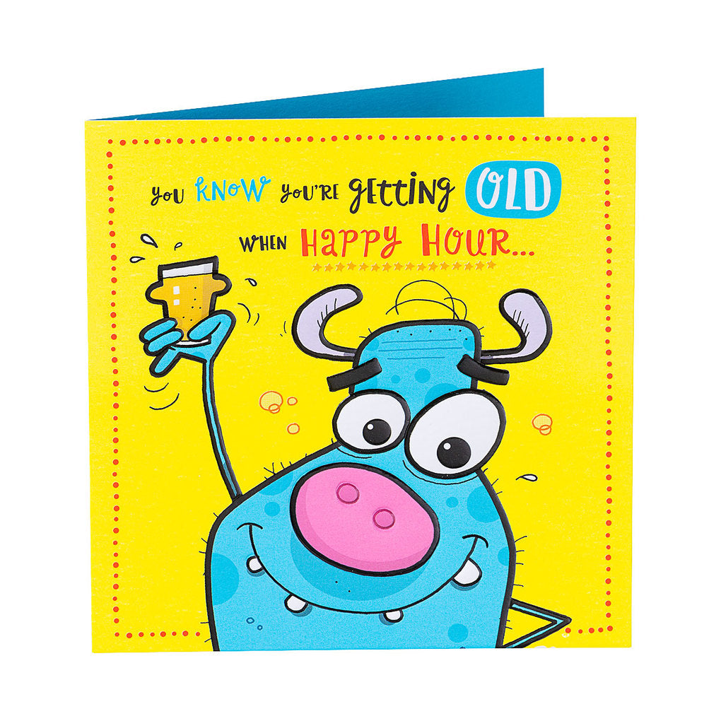 Funny Happy Hour Birthday Card