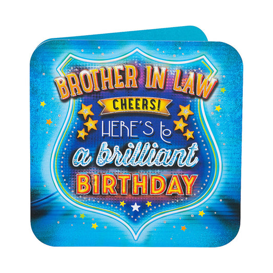 Traditional Brother In Law Birthday Card