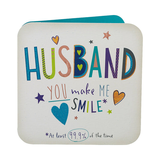 Traditional Smile Husband Birthday Card