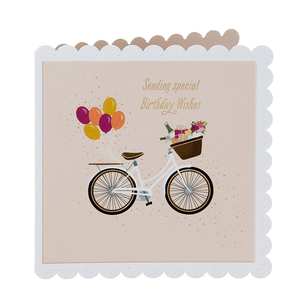 Traditional Bike Birthday Card Wishes