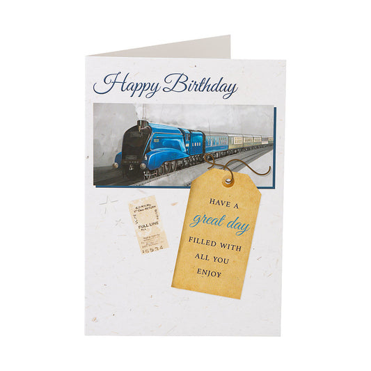 Traditional Steam Train Birthday Card