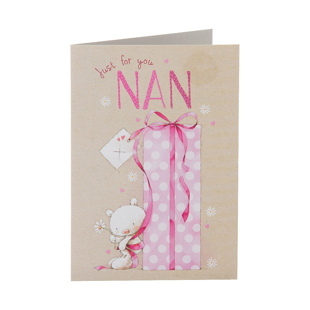 Traditional Pink Nan Greeting Card