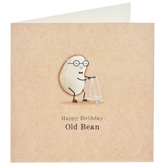 Funny Old Bean Birthday Card