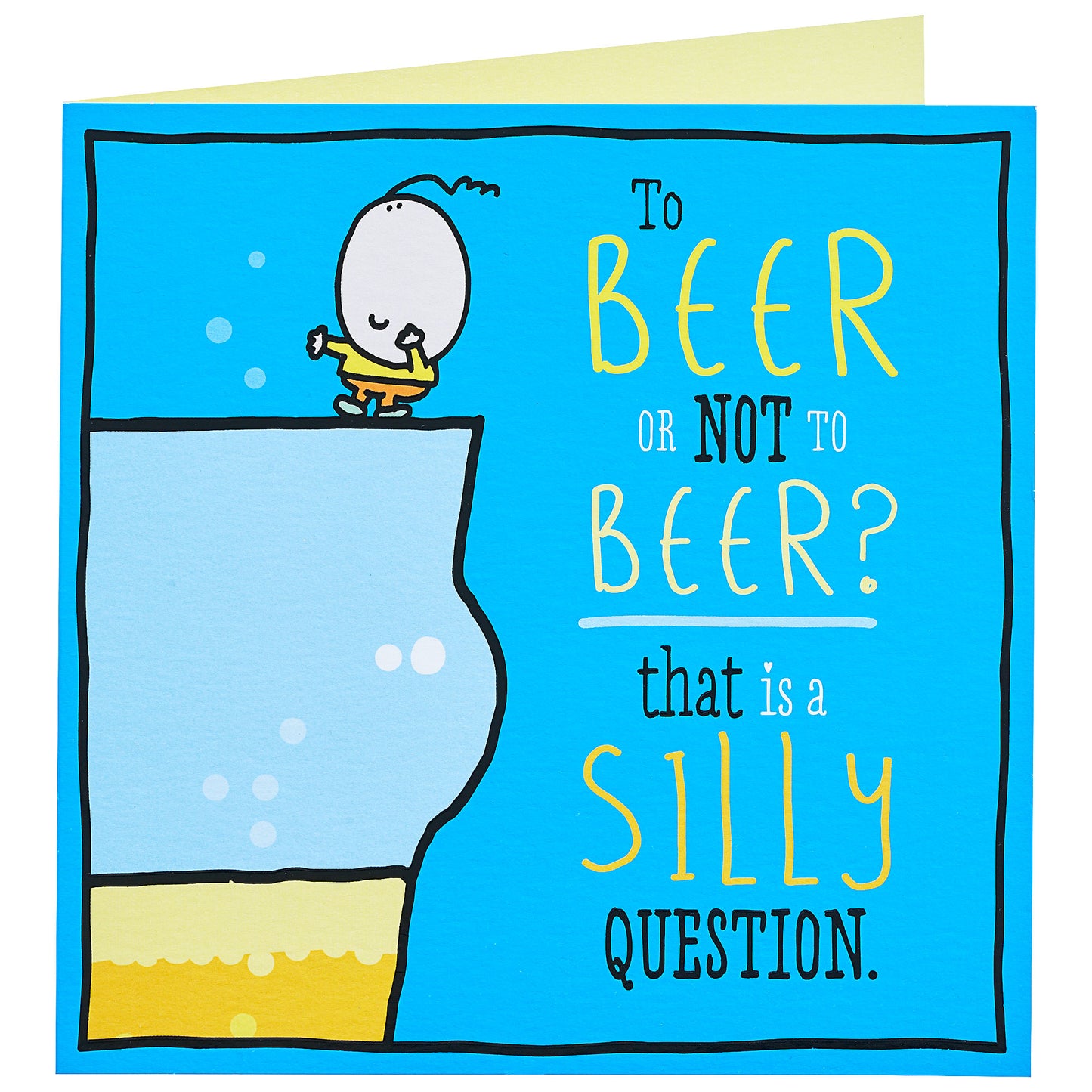 Funny Birthday Card Beer Or Not To Beer