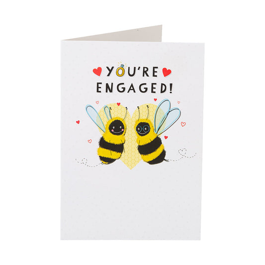 Cute Bees You're Engaged Card