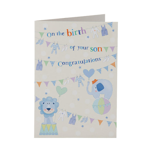 Cute Congratulations Card Baby Boy