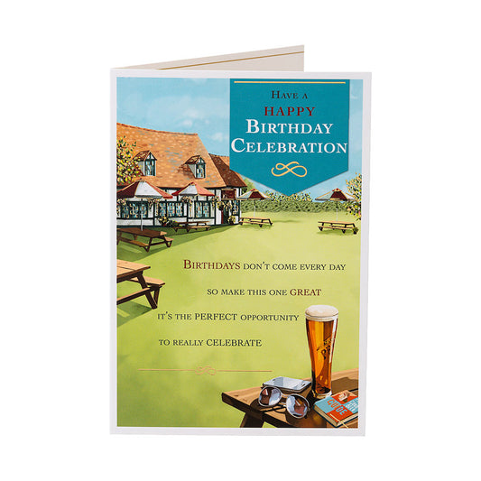 Traditional Beer Male Birthday Card