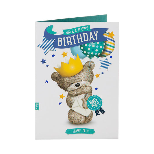 Cute Bear Hugs Happy Birthday Card