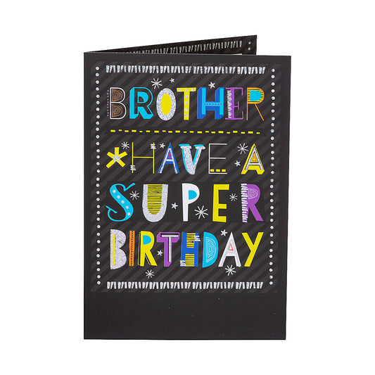 Traditional Brother Super Birthday Card