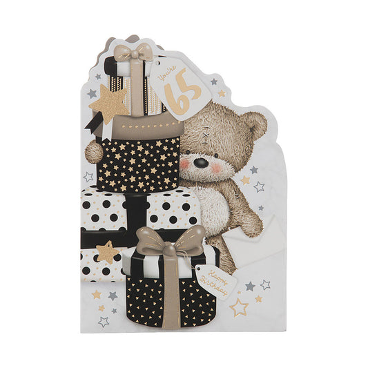 Cute Teddy Bear Female 65 Birthday Card