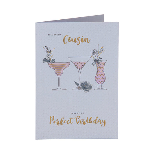 Traditional Perfect Cousin Birthday Card