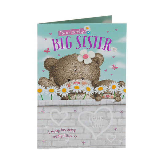 Cute Big Sister Bear Birthday Card