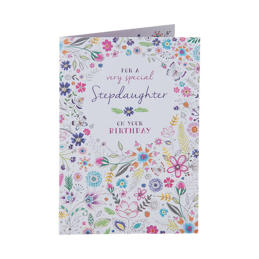 Cute Special Stepdaughter Birthday Card