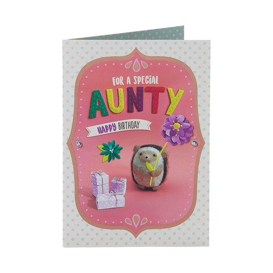 Cute Special Aunty Birthday Card